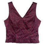 NY & CO Beaded Y2K Womens Top Sz Large Holiday Glam Purple Sequin NWT Whimsigoth Photo 0