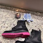 Dr. Martens  1460 Jungle Black Pink Sole Wanama Zip Up Boots Women's Size 6 Photo 4