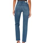 DL1961 Halle Straight High Rise Instasculpt Jeans Size 32 Medium Blue Wash Photo 1