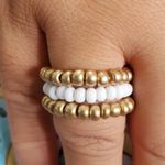 Seed Bead Flexible Ring Set Photo 1