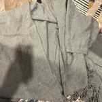 V. Fraas  grey poncho shawl Photo 2