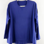 Lululemon  Long Sleeve Crewneck Top Shirt Blue Large Photo 0