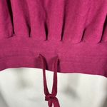 Sweaty Betty  Maroon Purple Drawstring Cowl Neck Cropped Pullover‎ Top M Italy Photo 8