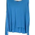 Vince Drop Shoulder Long Sleeve Blue Shirt Photo 1