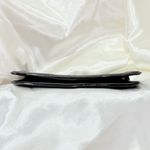 Tory Burch  Pebble Leather Clutch Wallet Fold Over Black Logo Elegant Cocktail Photo 7