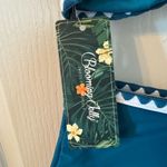 Blooming Jelly  Womens Teal High Waisted Bikini Set Tie Knot Swim Suit M NWT Photo 3