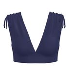 Time & Tru NWT Women's Shoulder Ruched Bikini Navy blue Top 2X Bottoms 3X Photo 4