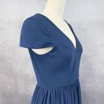 Dress the Population Womens Dress Size M Corey Pacific Blue Midi Glam Evening Photo 4