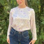 Vintage premiere of California silk blouse Has shoulder pads // fits sz s Photo 0