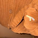 American Eagle ribbed cropped boxy button up cardigan brown size small Photo 5