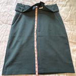 Banana Republic  Elegant Green Skirt with Belt    size 6 tall Photo 4