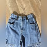 Route 66 VTG  Cargo Jeans Cargo Pants Denim Blue Hippie Boho Size 25 26 Photo 2