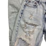 Aeropostale  90’s Baggy Distressed Light Wash High Rise Jeans Size 00 Blue Photo 3
