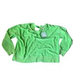 JoyLab Women's Bright Green Open Back Terry Cloth Sweatshirt - Size XS - NWT Photo 6