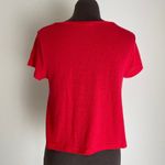Full Tilt sz M red v-neck crop top Photo 3