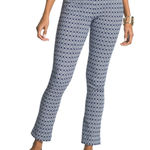 New So Slimming Brigitte Diamond Print Ankle Pants Size 6 Chico's 0.5 Photo 0