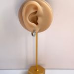 13mm Small Silver Hoop Earrings for Men Women Streetwear Unisex Earrings Photo 5