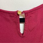 Dress Barn | Burgundy Lace Front 3/4 Length Sleeve Top | XL Photo 5