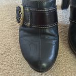 Coach Black Leather Buckle Clogs sz 8 Photo 1