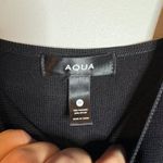 AQUA  Long Puff Sleeve Bodycon Mini Cocktail Dress Black Photo 3