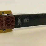 Brighton Vintage Western Women's Dark Brown Leather Belt‎ Size M/L 32 Photo 5