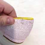 ($55) Chiara Ferragni Pink Flirting Eye Wink Glitter Flat Size undefined Photo 2