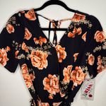 1st Kiss Floral Short Sleeve Women’s Romper - Size M NWT Photo 5