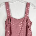 Matilda Jane  XS Tank Top ruffled Polka Dot Pink Sleeveless Ryan Smocked‎ 1607 Photo 2