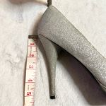 Sizzle by Coloriffics Silver Glitter High Heel Platform Pumps Size 9.5 Photo 12