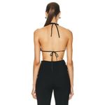 RTA Bralette Top in Mirror Medium New Womens Metallic Cropped Bra Silver Photo 2