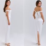 House Of CB NWOT  'Isis' Ivory Satin Corset Maxi Dress sz XS Photo 1