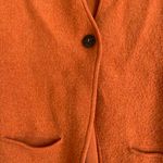 Eileen Fisher Orange Blazer Lambswool Cotton Cardigan Women Size M Winter Photo 1
