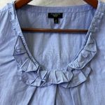 Talbots  Blue Boxy Ruffled Tank Top sz M petite Photo 2