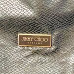 Jimmy Choo  Parfums Bag Tote Black with Handles Snake Print Travel Photo 2