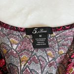 5th & Love V-Neck Paisley Floral Paisley Baby Doll Dress Size Medium Knee Length Photo 3