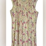 Miss Elaine Nightgown Women’s Medium Light Yellow / Pink Wildflowers Soft Floral Photo 0