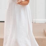 Reformation  Marella Linen Puff-Sleeve Dress Photo 2