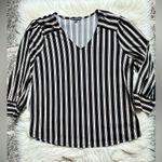 Adrianna Papell  striped blouse Photo 0