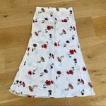 Skylar + Madison Lovely - Floral Midi Skirt in White and Red Photo 0