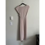 BHLDN Dress size 2 Satin Midi Wrap Louisa Charmeuse Dusty Rose Pink Photo 5