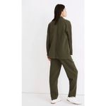 Madewell  Shaw Olive Green Diamond Jacquard Blazer Womens Small Photo 5