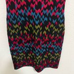 M Missoni Knit Zigzag Bodycon Dress Short Sleeve Size Small Black Multicolor Photo 6