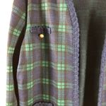 Alfred Dunner Vintage  plaid knit blazer Jacket 14 Photo 5