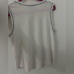 Generation Love  White Tank Top with Silver Trim Photo 1