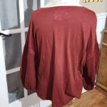 Velvet‎ By Graham Spencer For Anthropologie Womens Rust Colored Shirt Blouse 1X Brown Photo 1