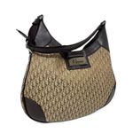 Christian Dior Vintage Monogram Hobo Brown Shoulder Bag Photo 1