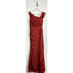 Mac Duggal  Draped One Shoulder Chiffon Gown in Crimson Red Size US 4 Photo 1
