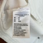 American Eagle  Overall Dress Jumper white stretch denim material pockets size XS Photo 9