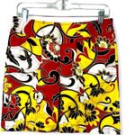 Ann Taylor short colorful skirt with front slit and pockets size 4 Photo 0