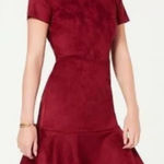 Newbury Kustom  Boutique Burgundy short sleeve dress size small Photo 0